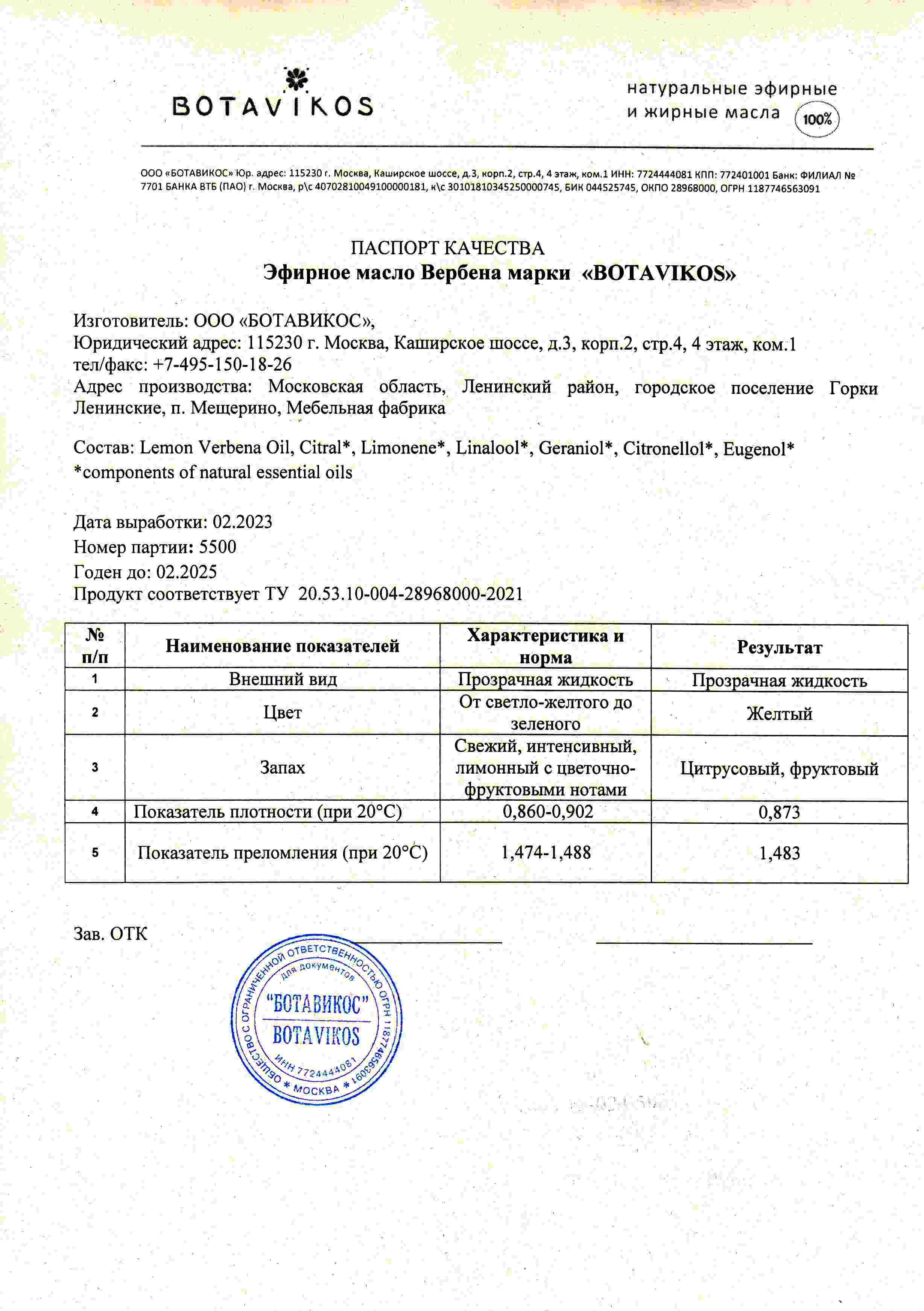 Паспорт №022023